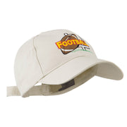 Football Field Goal Post and Ball Embroidered Cap