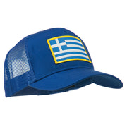 Greece Flag Patched Mesh Cap