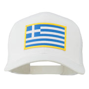 Greece Flag Patched Mesh Cap