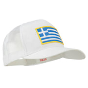 Greece Flag Patched Mesh Cap