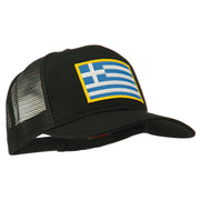 Greece Flag Patched Mesh Cap