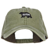 Grandpa Bear Embroidered Washed Cotton Twill Cap