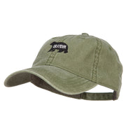 Grandpa Bear Embroidered Washed Cotton Twill Cap