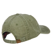 Grandpa Bear Embroidered Washed Cotton Twill Cap