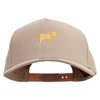 Highland Cattle Solid Cotton Twill 5 Panel Prostyle Snap Cap - Khaki OSFM