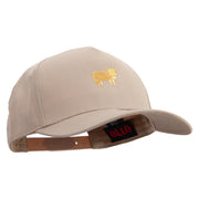 Highland Cattle Solid Cotton Twill 5 Panel Prostyle Snap Cap - Khaki OSFM