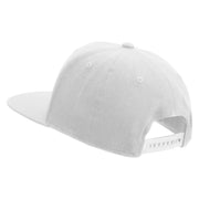 Licensed US Navy USN CPO Retired Embroidered Flexfit Snapback Style Cap - White OSFM