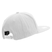 Licensed US Navy USN CPO Retired Embroidered Flexfit Snapback Style Cap - White OSFM