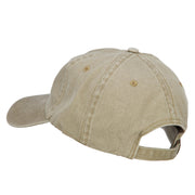 Grandpa Bear Embroidered Washed Cotton Twill Cap