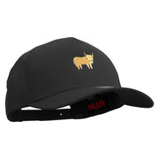 Highland Cattle Solid Cotton Twill 5 Panel Prostyle Snap Cap - Black OSFM