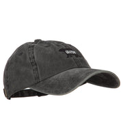 Grandpa Bear Embroidered Washed Cotton Twill Cap