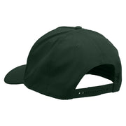 Highland Cattle Solid Cotton Twill 5 Panel Prostyle Snap Cap - Dk-Green OSFM