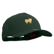 Highland Cattle Solid Cotton Twill 5 Panel Prostyle Snap Cap - Dk-Green OSFM