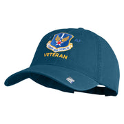 First Air Force Veteran Embroidered Pigment Dyed Cap - Navy OSFM