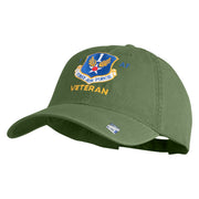 First Air Force Veteran Embroidered Pigment Dyed Cap - Olive OSFM