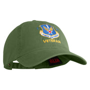 First Air Force Veteran Embroidered Pigment Dyed Cap - Olive OSFM