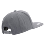 Licensed US Navy USN CPO Retired Embroidered Flexfit Snapback Style Cap - Dk-Grey OSFM