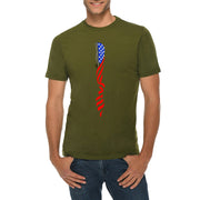 Resting Flag Graphic Design Deluxe Jersey T-Shirt