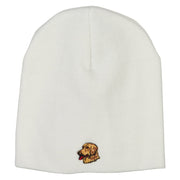 Golden Retriever Embroidered Short Beanie