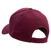 Flying Fish Embroidered Brushed Bull Denim Low Profile Cap - Maroon OSFM