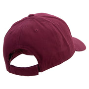 Flying Fish Embroidered Brushed Bull Denim Low Profile Cap - Maroon OSFM