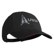 Delta with USSF Embroidered Pigment Dyed Cap - Black OSFM