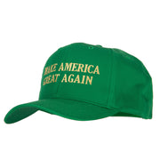 Green Make America Great Again Embroidered Solid Cotton Cap