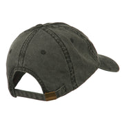 Fishing Green Spinner Embroidered Washed Cap