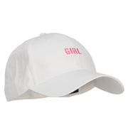 Mini Girl Embroidered Cotton Cap