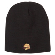 Golden Retriever Embroidered Short Beanie