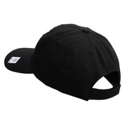 US Marines Retired Flag Design Embroidered 6 Panel Unstructured Cotton Twill Cap Made in USA - Black OSFM