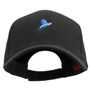 Flying Fish Embroidered Brushed Bull Denim Low Profile Cap