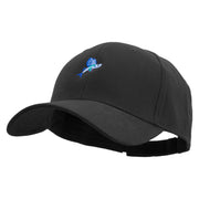 Flying Fish Embroidered Brushed Bull Denim Low Profile Cap