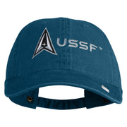 Delta with USSF Embroidered Pigment Dyed Cap - Navy OSFM