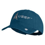 Delta with USSF Embroidered Pigment Dyed Cap - Navy OSFM