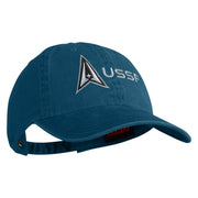 Delta with USSF Embroidered Pigment Dyed Cap - Navy OSFM