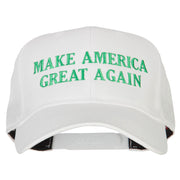 Green Make America Great Again Embroidered Solid Cotton Cap