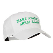 Green Make America Great Again Embroidered Solid Cotton Cap