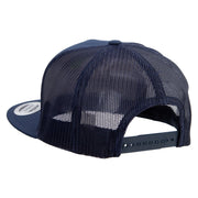 American Shield 5 Panel Mesh Trucker Snapback Cap - Navy OSFM