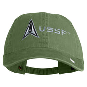 Delta with USSF Embroidered Pigment Dyed Cap - Olive OSFM