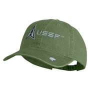 Delta with USSF Embroidered Pigment Dyed Cap - Olive OSFM