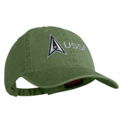 Delta with USSF Embroidered Pigment Dyed Cap - Olive OSFM