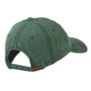 Fishing Green Spinner Embroidered Washed Cap