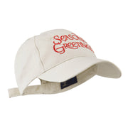 Season's Greetings with Snowflake Embroidered Cap