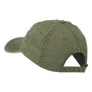 Fishing Green Spinner Embroidered Washed Cap