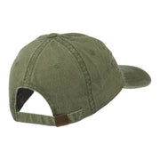 Fishing Green Spinner Embroidered Washed Cap