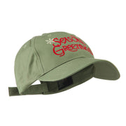 Season's Greetings with Snowflake Embroidered Cap