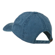 Fishing Green Spinner Embroidered Washed Cap