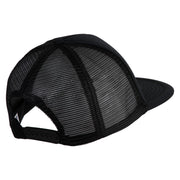 Golden Retriever Patched Flat Bill Trucker Snapback Cap - Black OSFM