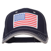 American Flag Patched Superior Cotton Cap